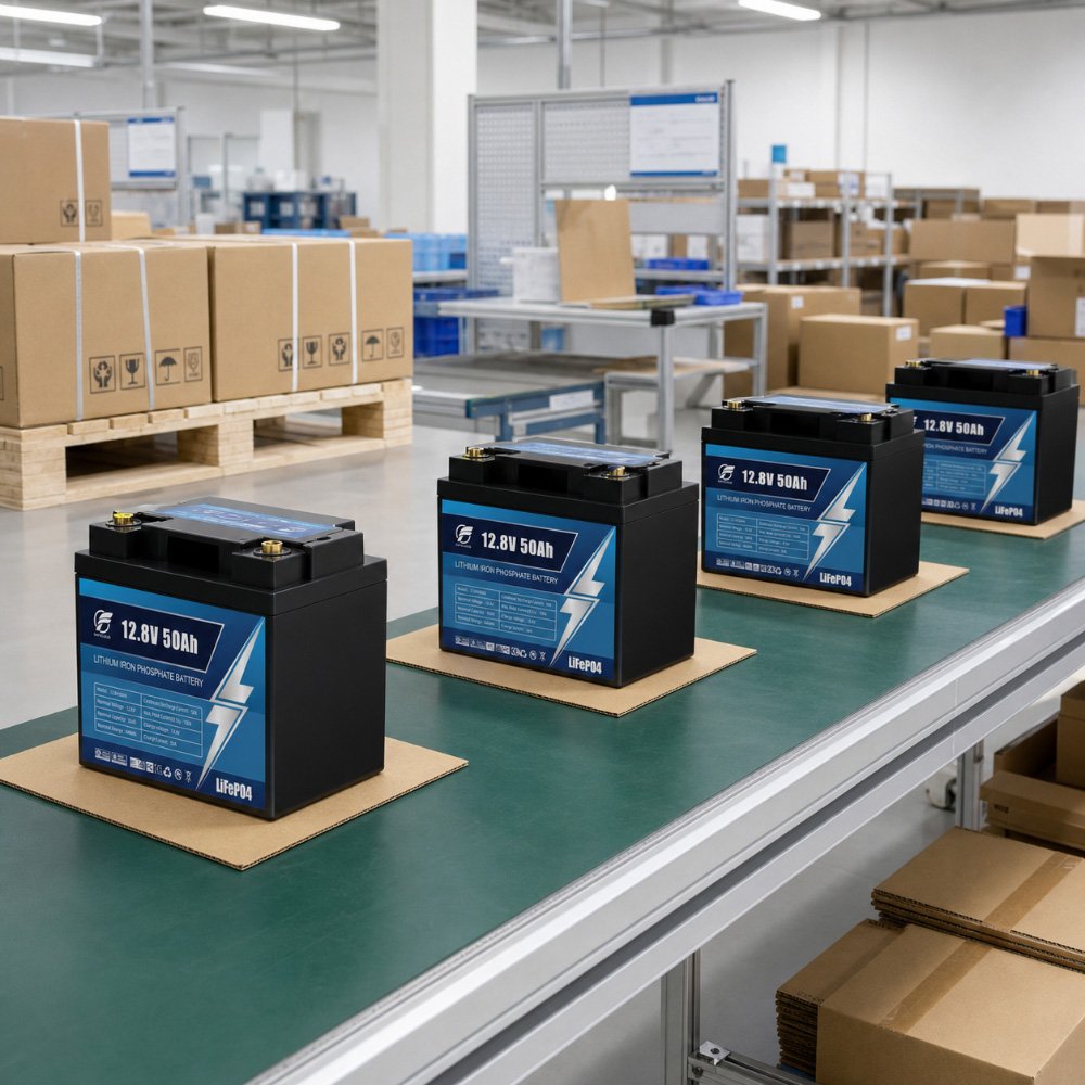12.8V 50Ah LiFePO4 Battery bulk supply packaging