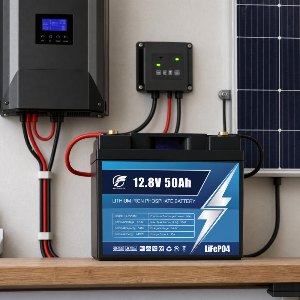 12.8V 50Ah LiFePO4 Battery for solar and backup power