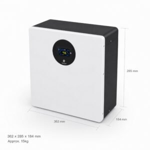 12.8V 100Ah LiFePO4 battery dimensions 362 x 285 x 184 mm