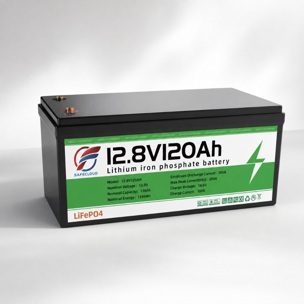 12.8V 120Ah LiFePO4 battery for lead acid replacement