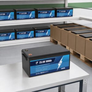 25.6V 100Ah LiFePO4 battery for 24V lead acid replacement