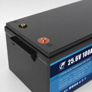 25.6V 100Ah LiFePO4 battery top terminal detail