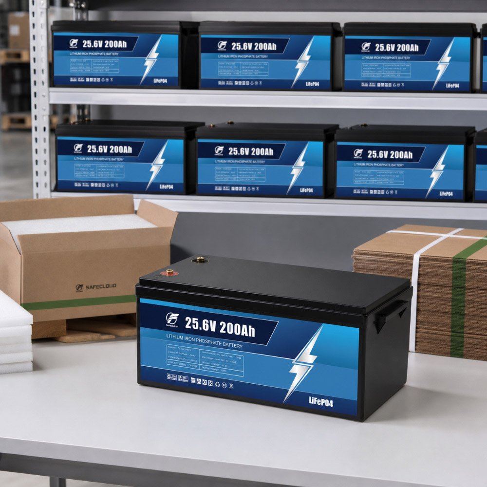 25.6V 200Ah LiFePO4 battery OEM bulk supply for B2B projects