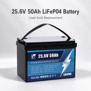 25.6V 50Ah LiFePO4 battery for lead acid replacement