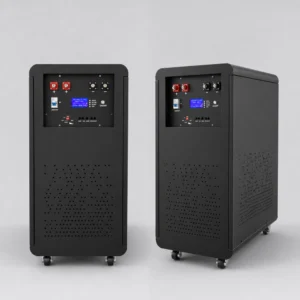 51.2V 684Ah LiFePO4 Battery front and side view