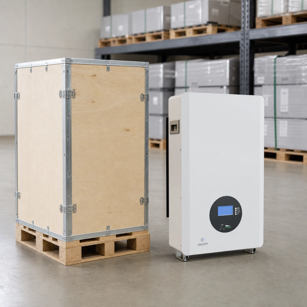 51.2V 100Ah Wall Mounted LiFePO4 Battery export packaging