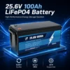 25.6V 100Ah LiFePO4 lithium battery for solar energy storage system