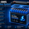 12V 100Ah LiFePO4 battery with smart BMS protection