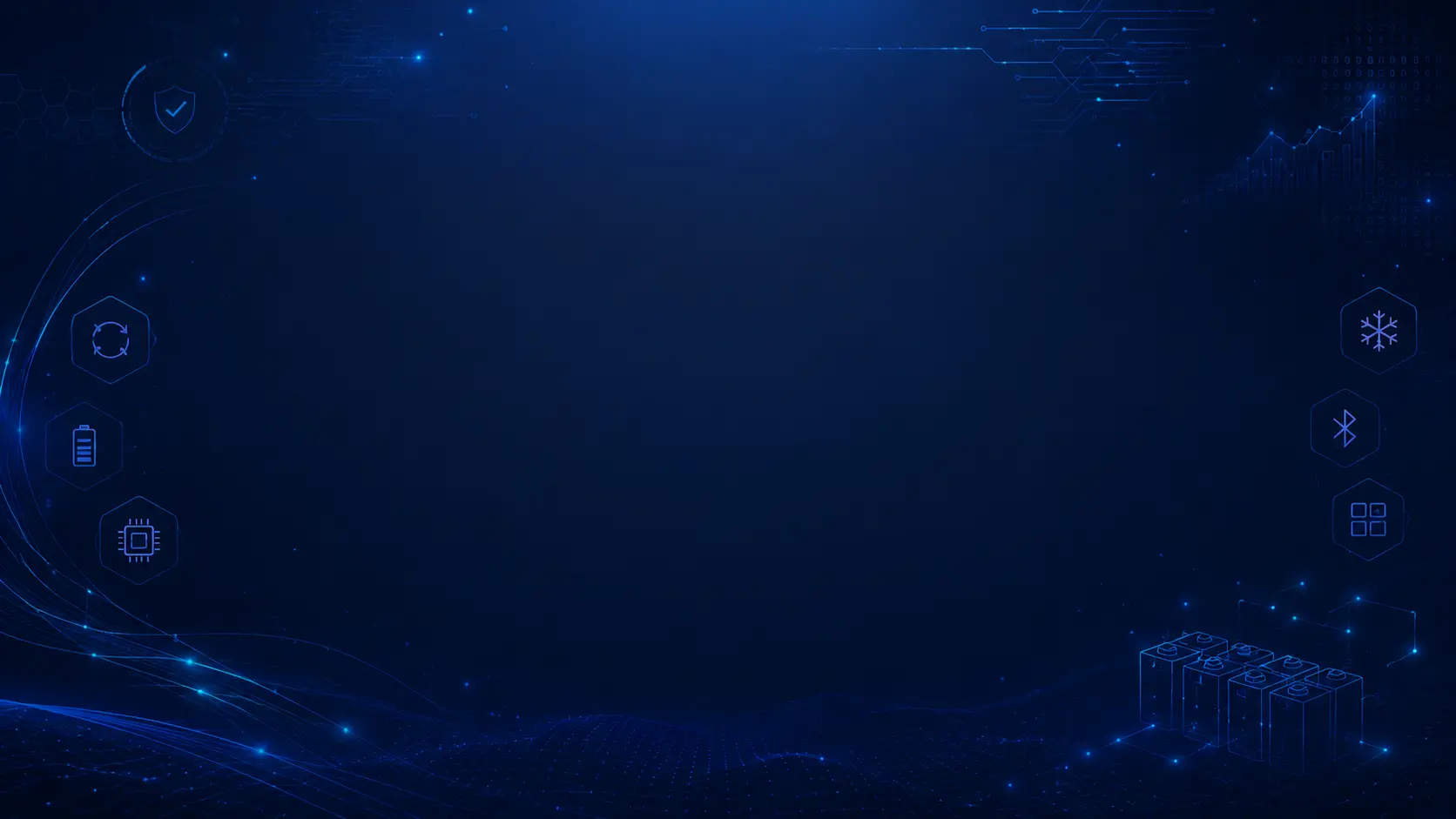 B2B LiFePO4 battery technology background with smart BMS, energy storage, and technical feature visuals
