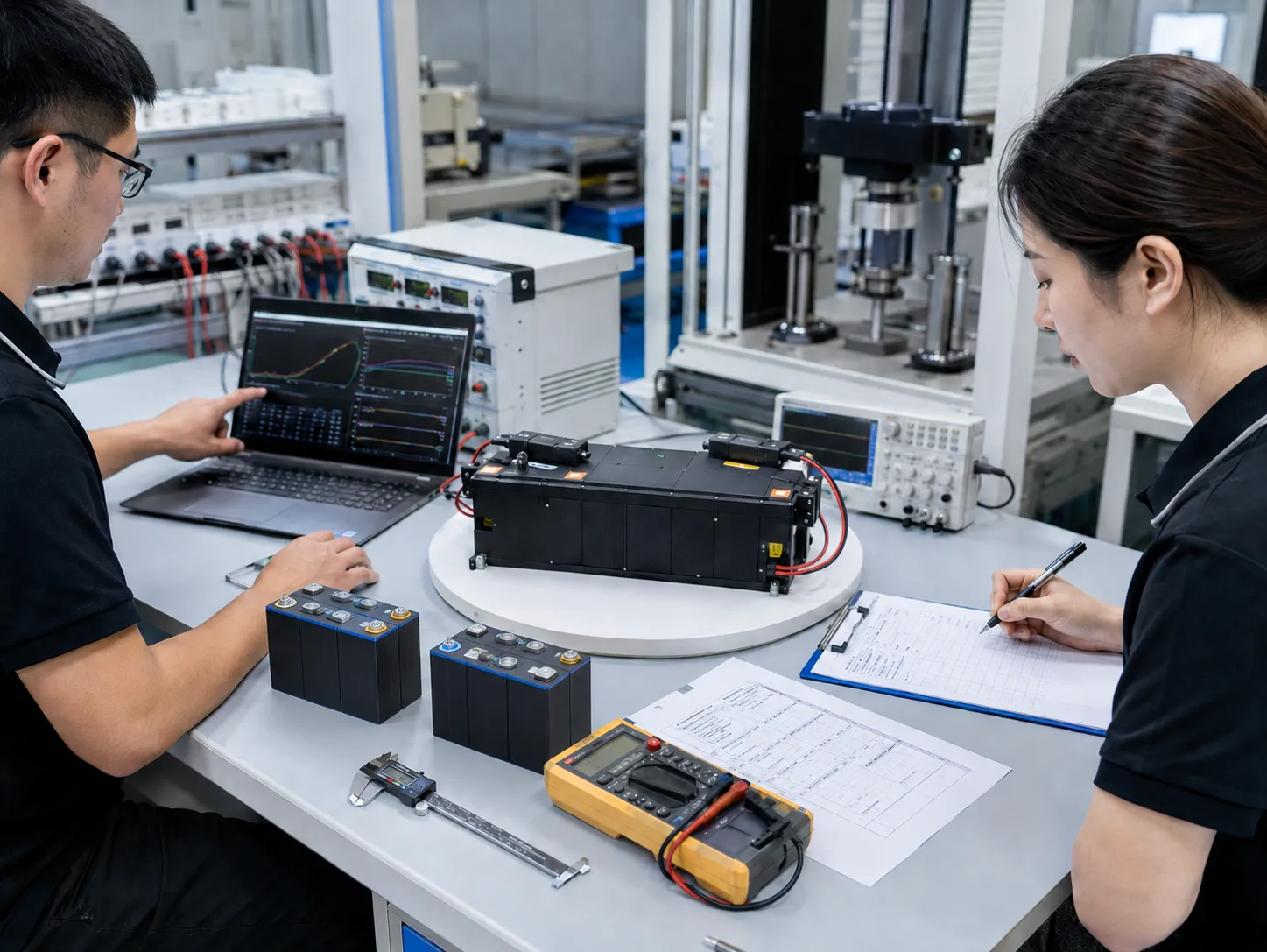 LiFePO4 battery sample approval testing and quality validation before mass production
