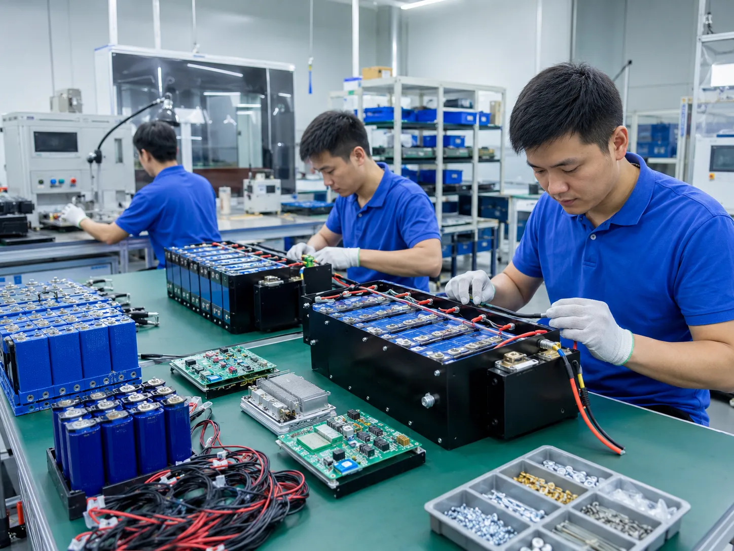 OEM LiFePO4 battery sample production and prototype assembly workshop