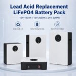 Lead acid replacement LiFePO4 battery pack series including 12V 100Ah 12V 200Ah and 24V 200Ah models