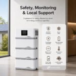 Safecloud modular home battery with LiFePO4 safety features smart monitoring and local support
